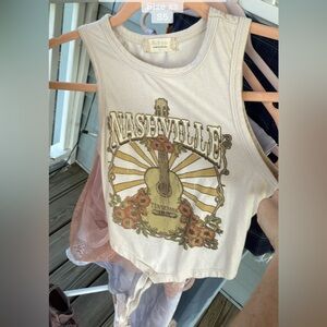 Nashville Graphic Cream Tank Top
